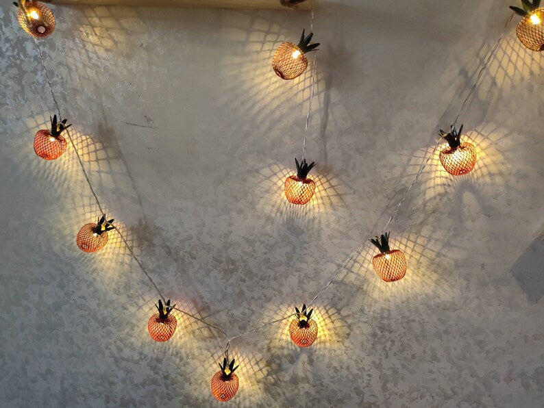 LED-Lichterkette mit Apfel aus Metall, romantische Lichterkette, geeignet für Hochzeiten, Zuhause, Zimmer und Partys
