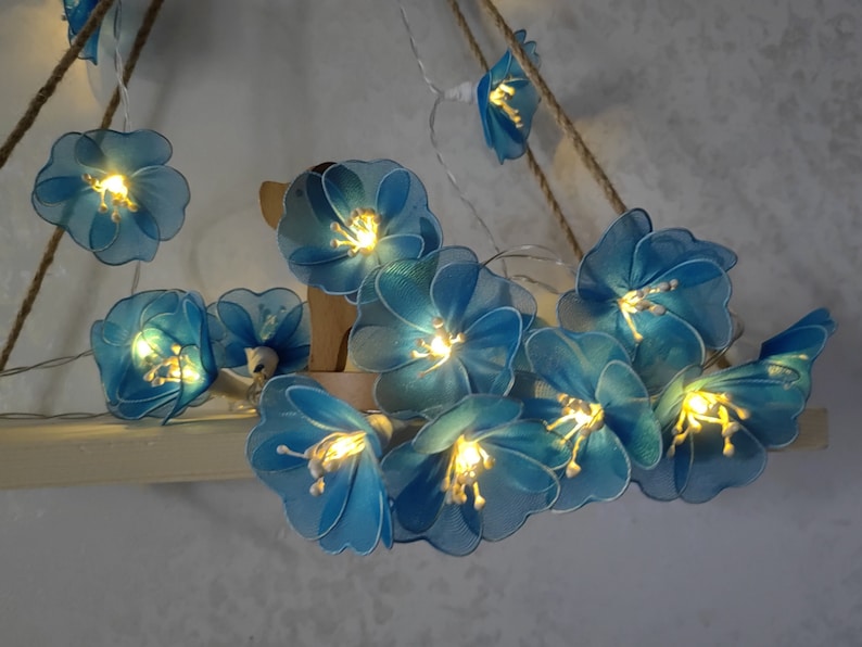 LED-Kirschblüten-Lichterkette, romantische Blumen-Lichterkette, geeignet für Schlafzimmerdekoration, Hochzeitsatmosphäre und Schaufensterdekoration