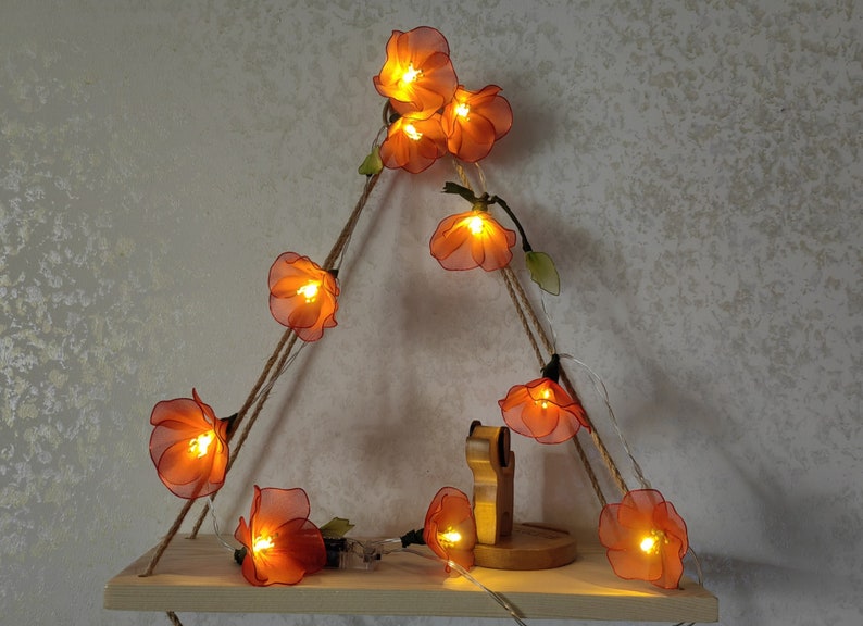 LED-Kirschblüten-Lichterkette, romantische Blumen-Lichterkette, geeignet für Schlafzimmerdekoration, Hochzeitsatmosphäre und Schaufensterdekoration