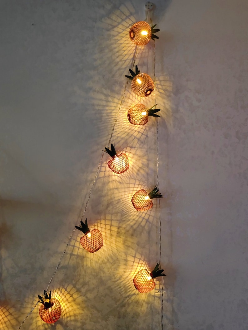 LED-Lichterkette mit Apfel aus Metall, romantische Lichterkette, geeignet für Hochzeiten, Zuhause, Zimmer und Partys