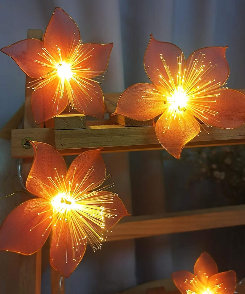 LED-Lichterkette mit rosa Kirschblüten, Kirschblüten-Lichterkette, geeignet für Schlafzimmer, Hochzeit, Party, Fensterdekoration, Geschenk für Freundinnen